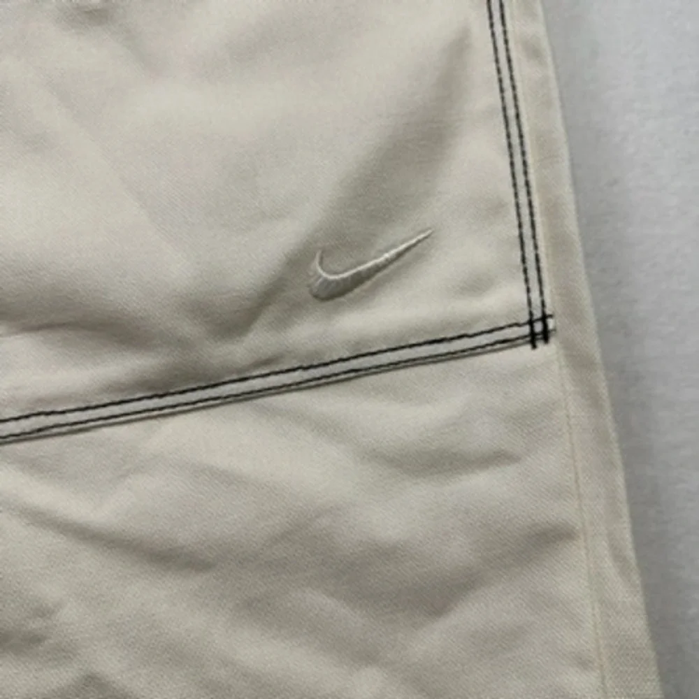 NWT Nike Tracksuit Women L Cream Canvas Jacket Pants Set Sportswear Gorpcore